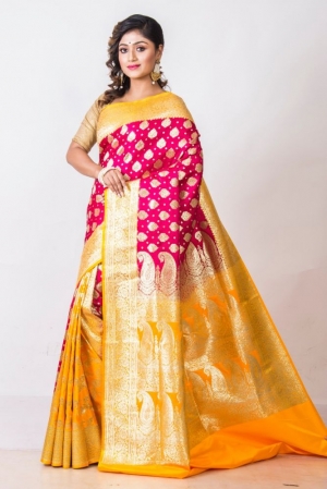 Get excellent quality Banarasi silk sarees online